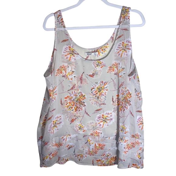 🦬OLD NAVY Chiffon pattern XL Tank - Picture 1 of 4